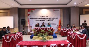 Simulasi program Penanganan Pelanggaran Administrasi Pemilu (Sinanggartrasilu) untuk anggota Bawaslu Kabupaten/Kota yang digelar Bawaslu Jateng. Foto: ade ujianingsih/jatengpos