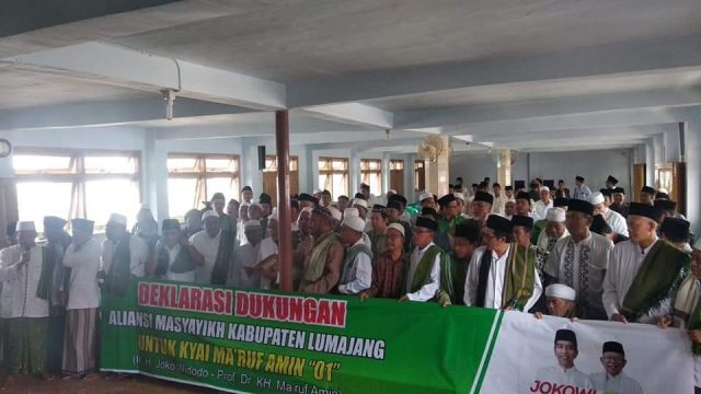 Aliansi Pengasuh Pesantren se Lumajang Deklarasi Siap Menangkan Jokowi-KH Ma`ruf