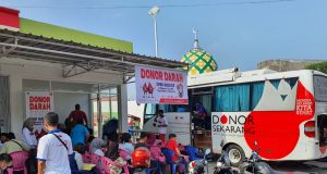 DONOR DARAH- SPBU 4450215 Tugu Suharto dan PMI Kota Semarang, Kamis (16/1/2020), mengadakan kegiatan Donor Darah di SPBU yang beralamat di Jl Menoreh Raya 66 Semarang. FOTO : IST/ANING KARINDRA/JATENG POS