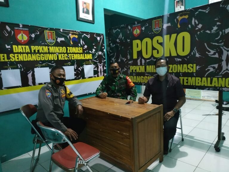 Kodim 0733 BS Semarang Siagakan Babinsa di Posko PPKM Mikro Zonasi