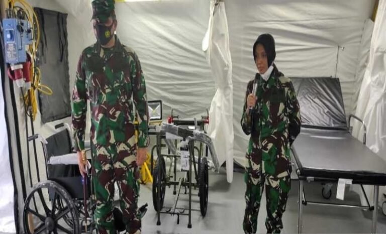 Progres Pendirian RS Lapangan COVID-19 di Solo Capai 96 Persen