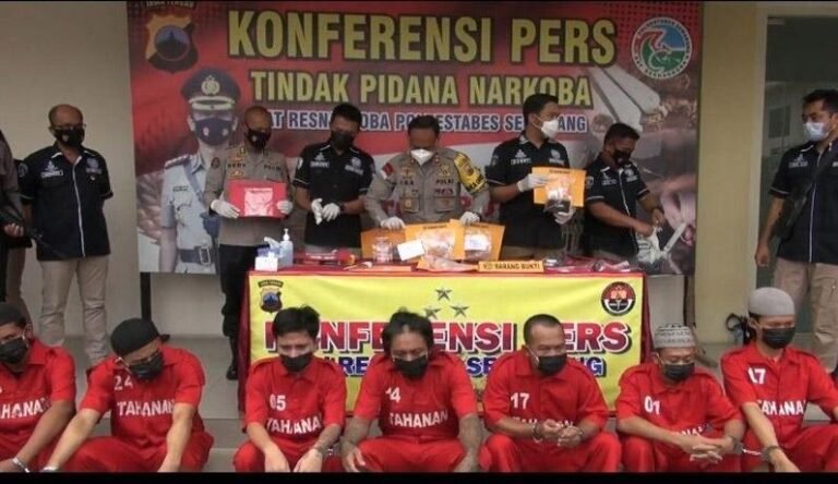 Polrestabes Semarang Amankan 38 Tersangka Kasus Narkoba