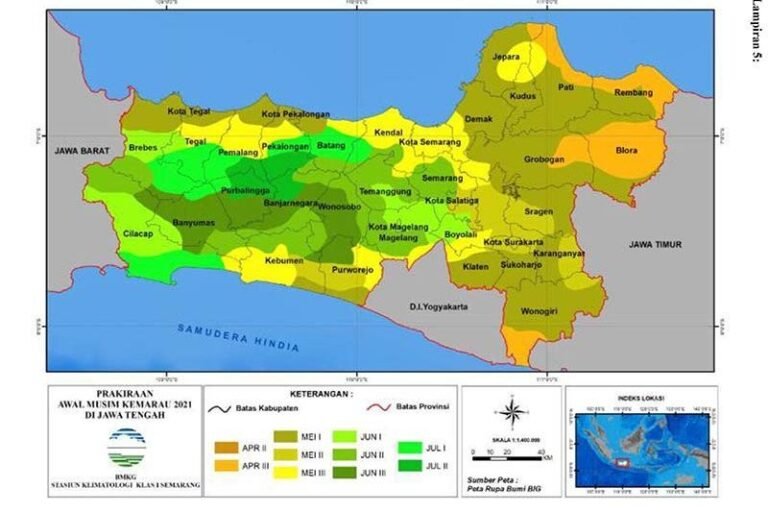 BMKG Prakirakan Awal Musim Kemarau di Banyumas Mundur