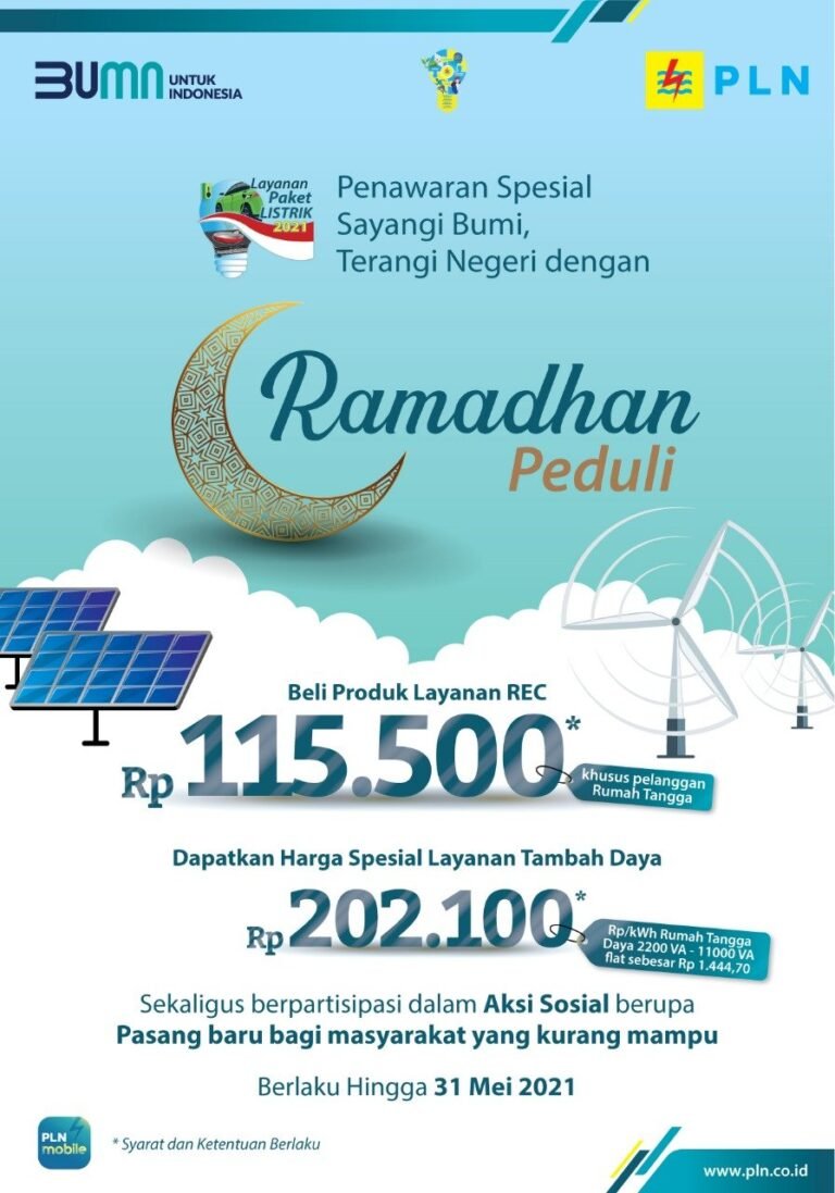 PLN Surakarta Tawarkan Promo Ramadhan Peduli dan Ramadhan Berkah Hingga 31 Mei