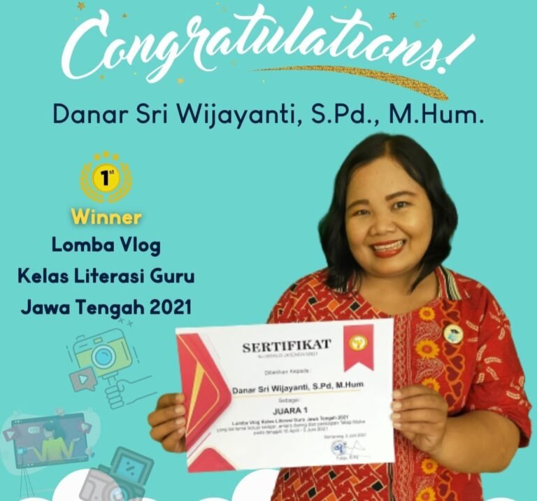 Juara 1 Lomba Vlog Literasi Kelas dengan Gamifikasi