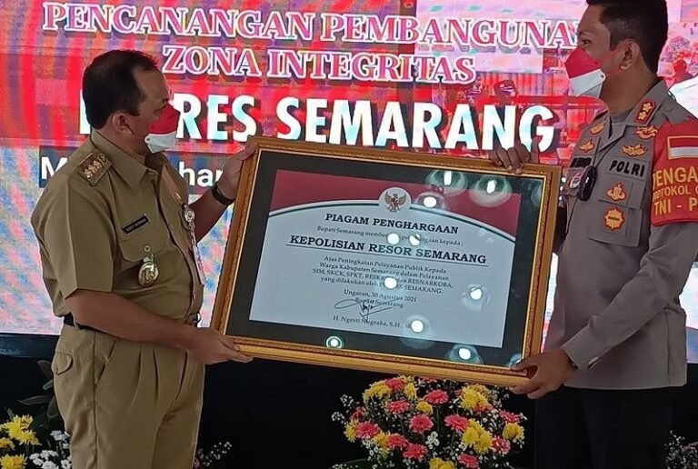 Bupati Dukung Zona Integritas WBK Menuju WBBM Polres Semarang