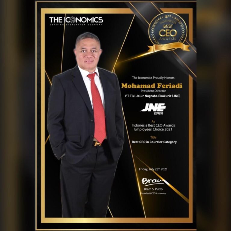 M. Feriadi Soeprapto Dinobatkan Jadi ‘Best CEO Award 2021’
