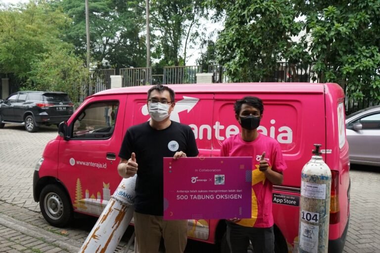 Anteraja Bantu Sebarkan Tabung Oksigen