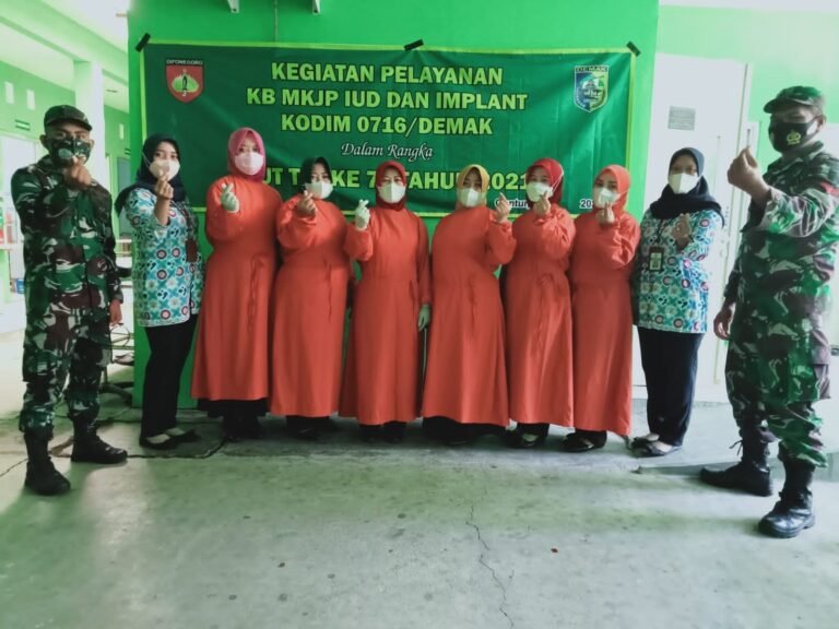 Pelayanan KB MKJP HUT TNI Ke 76 Tahun 2021