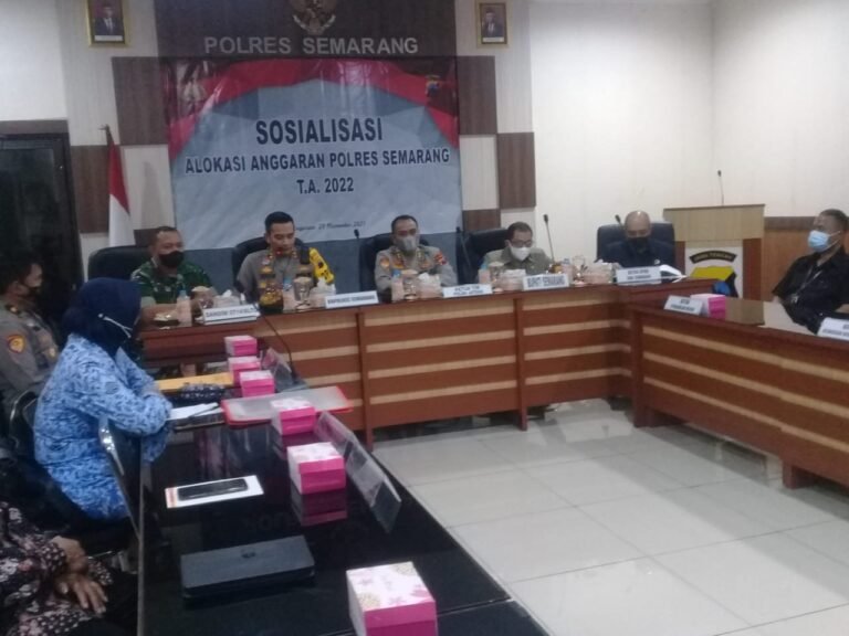 Sosialisasi Alokasi Anggaran 2022, Kapolres Semarang: Terapkan Keterbukaan