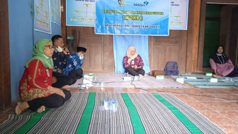 Pertemuan Pokja Kampung KB Desa Brakas Kecamatan Dempet