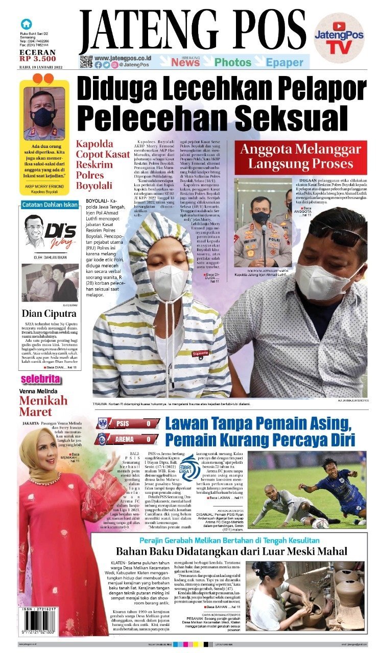 E-Paper Koran Jateng Pos, 19 Januari 2022