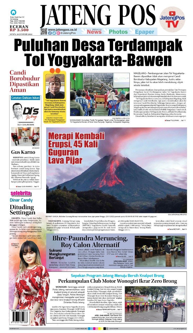 E-Paper Koran Jateng Pos, 24 Januari 2022