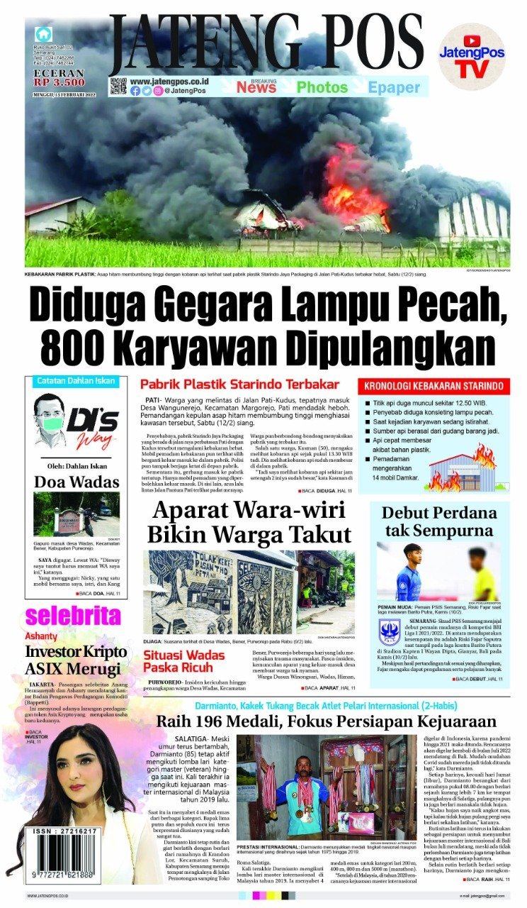 E-Paper Koran Jateng Pos, 13 Februari 2022