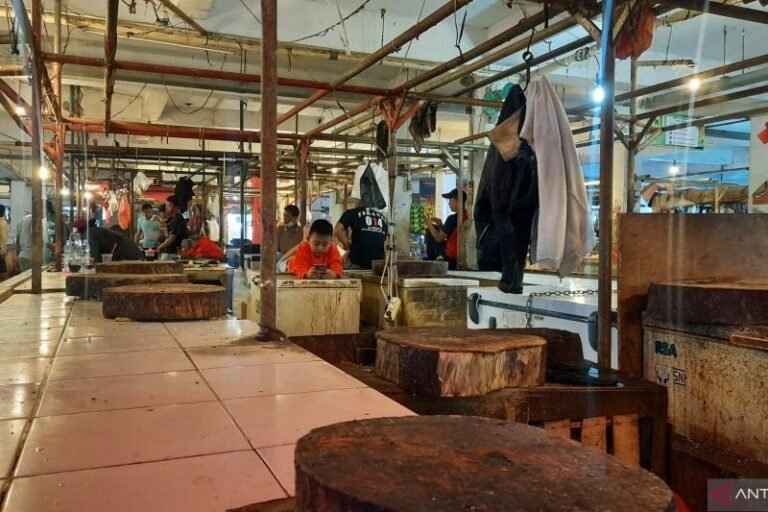 Pedagang Daging di Tangerang Mogok Jualan