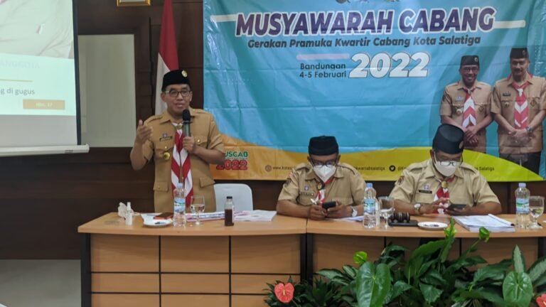 Muh. Haris Kembali Terpilih  Aklamasi Ketua Kwarcab Pramuka Salatiga
