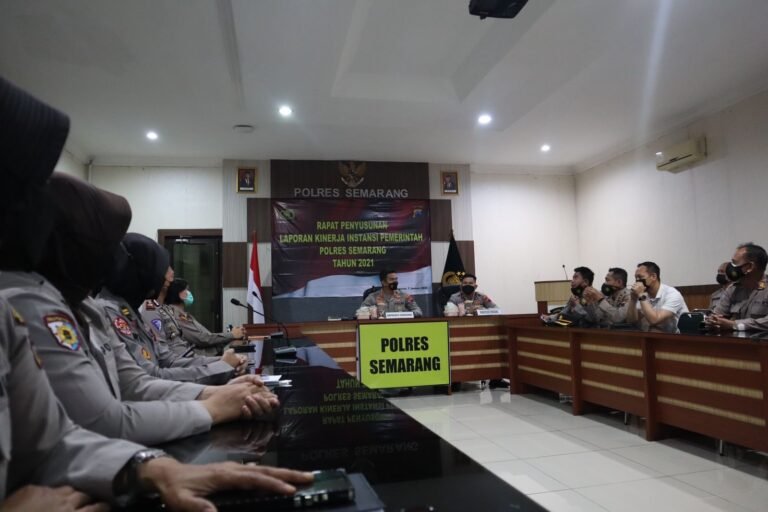 Gelar Rapat Penyusunan LKIP,  Polres Semarang Raih Peringkat 2 AKIP Polda Jateng