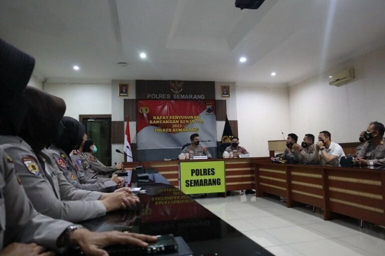 Polres Semarang Gelar Rapat Penyusunan Rencana Kerja Tahun Anggaran 2023