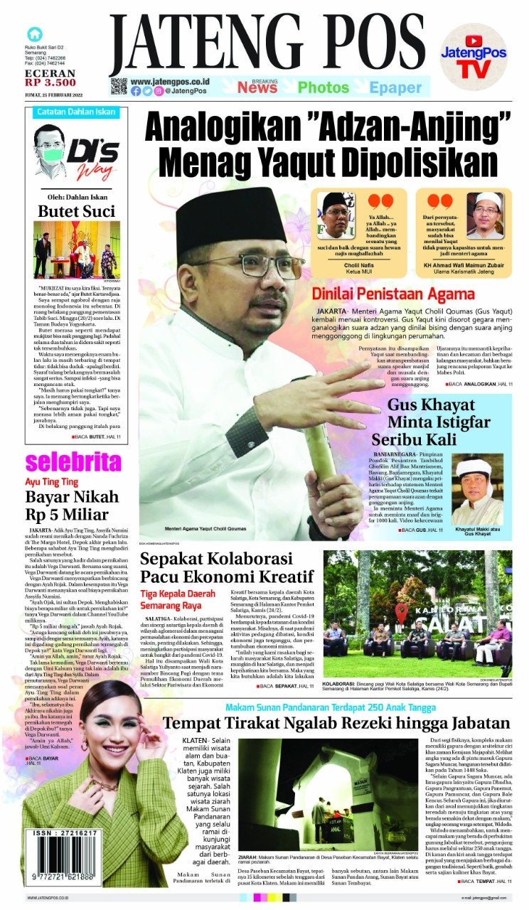 E-Paper Koran Jateng Pos, 25 Februari 2022