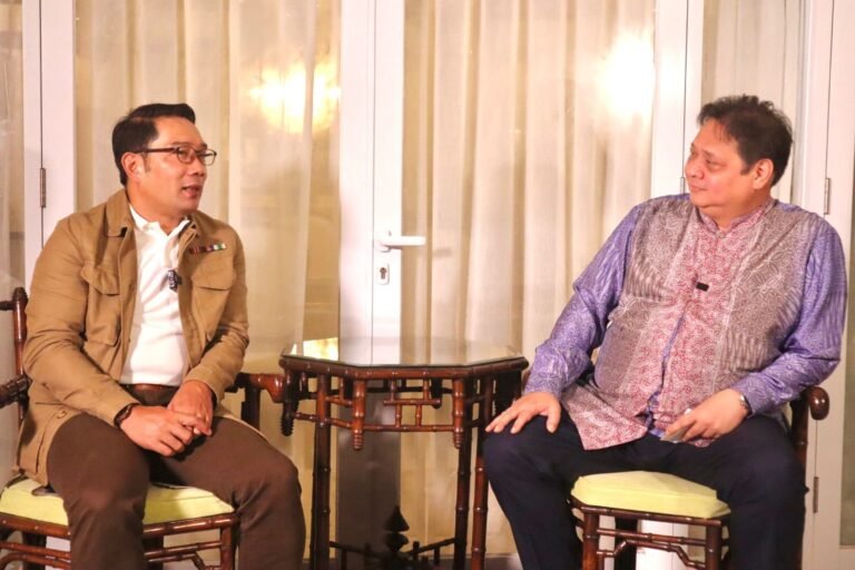 Ridwan Kamil Temui Airlangga, Tegaskan Bakal Balas Budi Terhadap Golkar