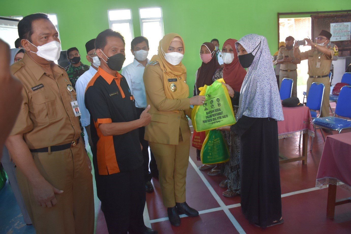Ratusan Warga Miskin di Karangtengah Mendapatkan Bantuan Sosial dari Pemkab Demak