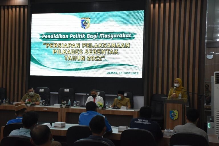 Pendidikan Politik Bagi Masyarakat, Dengan Tema “Persiapan Pelaksanaan Pilkades Serentak tahun 2022”