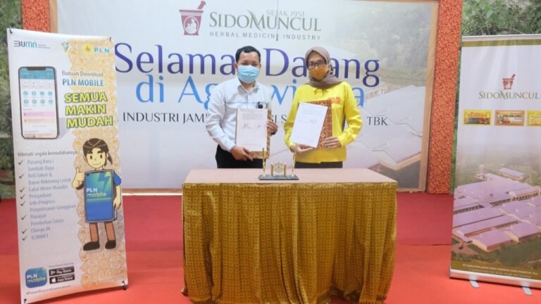 Dukung Energi Bersih, PLN Nyalakan PLTS Atap PT Sido Muncul On Grid