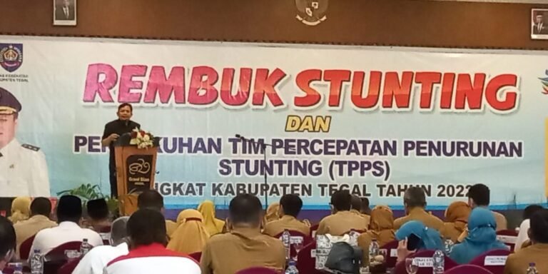 Bupati dan DPRD Kab Tegal  Menghadiri Pengukuhan Tim Percepatan Penurunan Stunting
