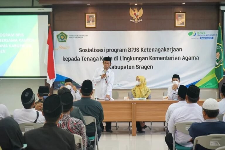 Optimalisasi Perlindungan Pekerja Sektor Keagamaan, BPJS Ketenagakerjaan Sosialisasi Bersama Kantor Kemenag Sragen
