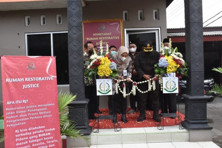 Resmikan Rumah Restorative Justice, Bupati Berharap Penanganan Perkara Dapat Diselesaikan Secara Cepat, Sederhana dan Kekeluargaan