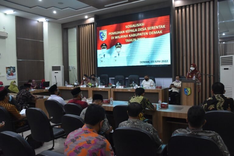 Sosialisasi Pemilihan Kepala Desa Secara Serentak Di Wilayah Kabupaten Demak Tahun 2022