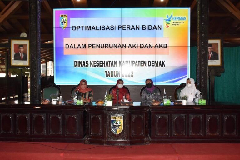 Pendampingan Tenaga Kesehatan Puskesmas oleh Organisasi Profesi Dinas Kesehatan Kabupaten Demak Tahun 2022
