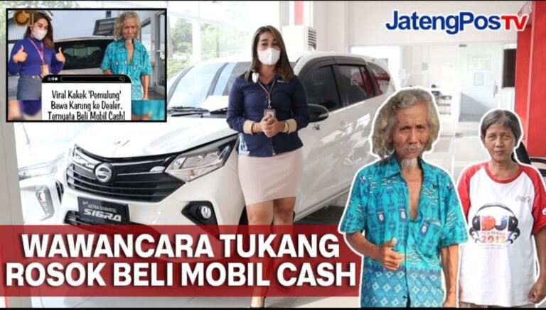 Pemulung Viral, Beli Mobil Cash Pakai Uang Sekarung