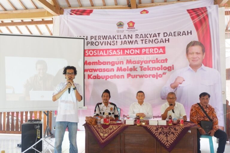 Wakil Ketua DPRD Jateng, Heri Pudyatmoko Minta Masyarakat Purworejo Punya Wawasan Teknologi