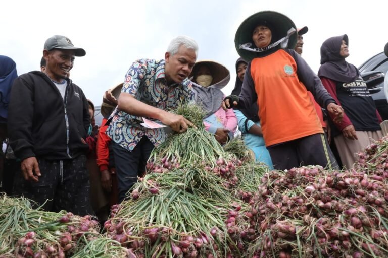 Ganjar Dorong Petani Brebes ‘Go Organik’ Tingkatkan Kualitas Olahan Bawang