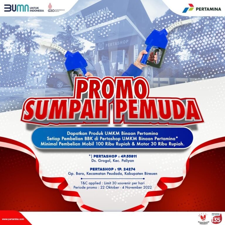 Beli BBM di Pertashop Ini Dapat Hadiah Menarik Produk UKM