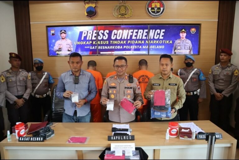 Polresta Magelang Ungkap Kasus Kepemilikan 0,5 Kg Sabu, 4 Orang Diamankan