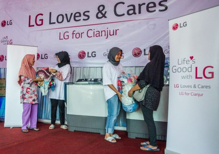 Gelar Aksi Peduli, LG Fokus Higienitas Pengungsi Terdampak Gempa Cianjur