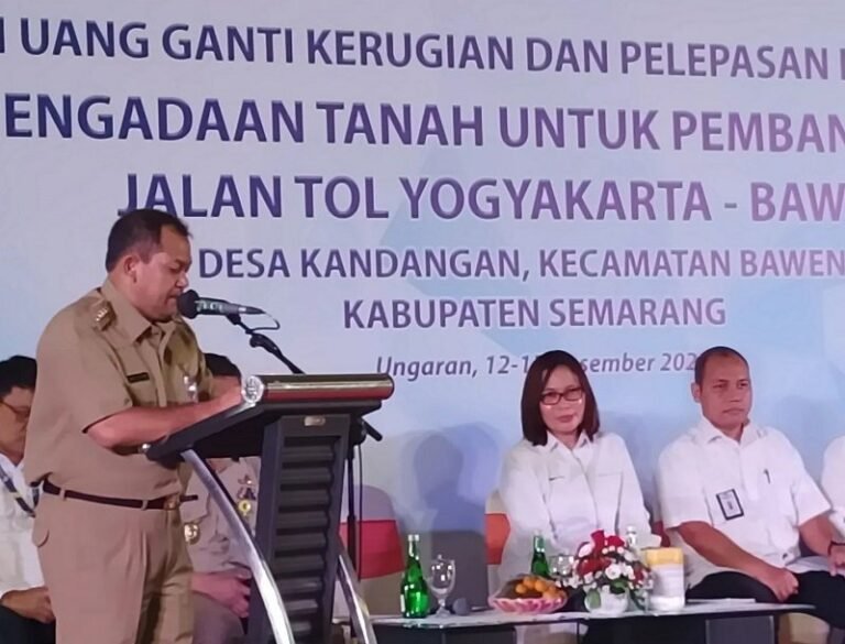 Pembebasan Tanah Tol Yogya-Bawen di Kabupaten Semarang Tercepat