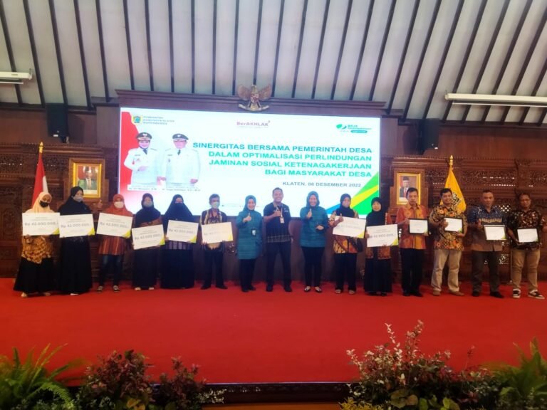 BPJS Ketenagakerjaan Klaten Gelar Sosialisasi Perbup No 9 Tahun 2022
