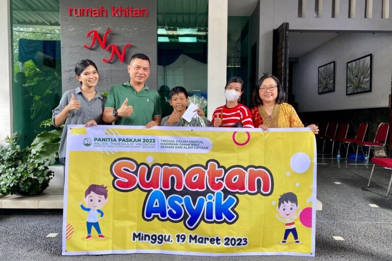 Paskah 2023, Gereja Santa Maria Fatima Gelar Khitan Gratis dan Mengecat Mushola