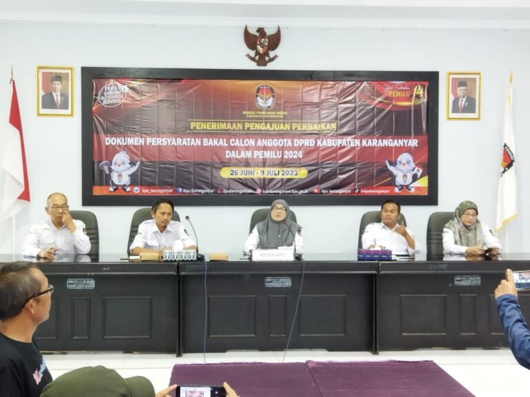 KPU Tetapkan 517 Bacaleg DPRD Karanganyar, Bisa Turun Tak Bisa Naik