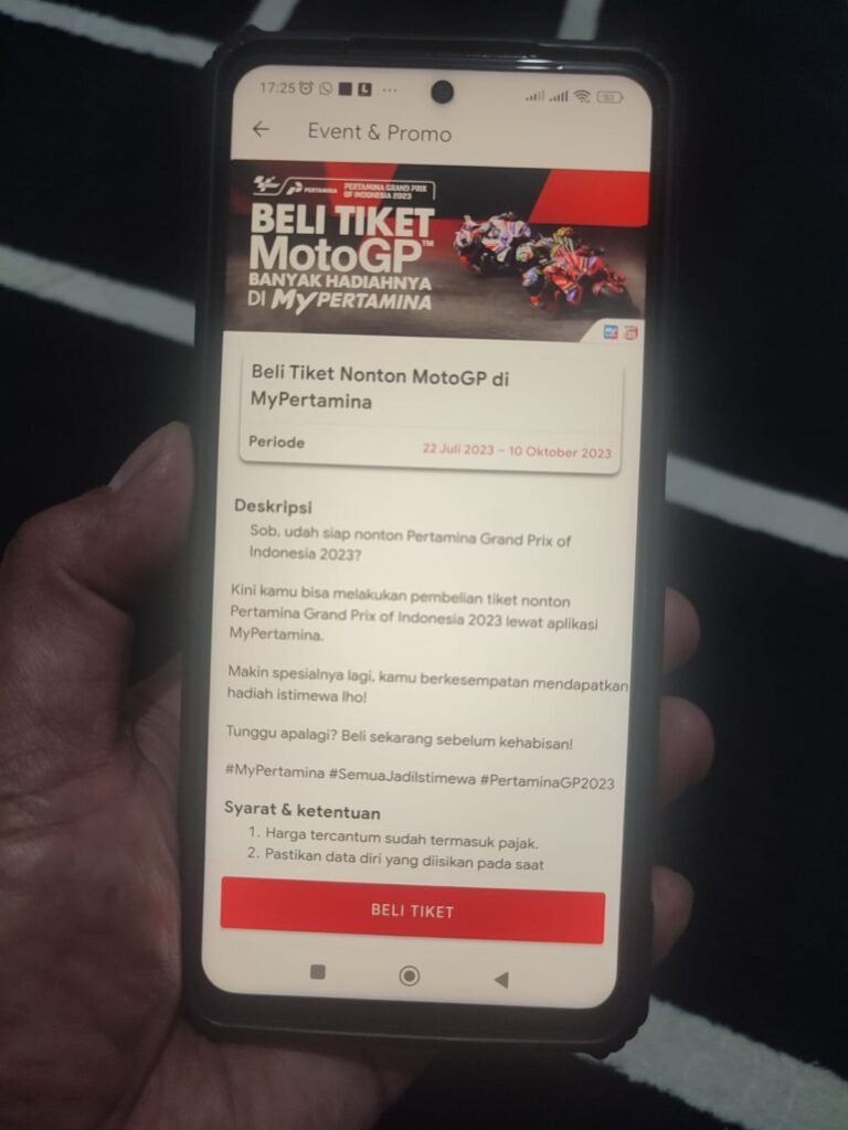 Tiket MotoGP Mandalika 2023 Sudah Bisa Dibeli di Aplikasi MyPertamina