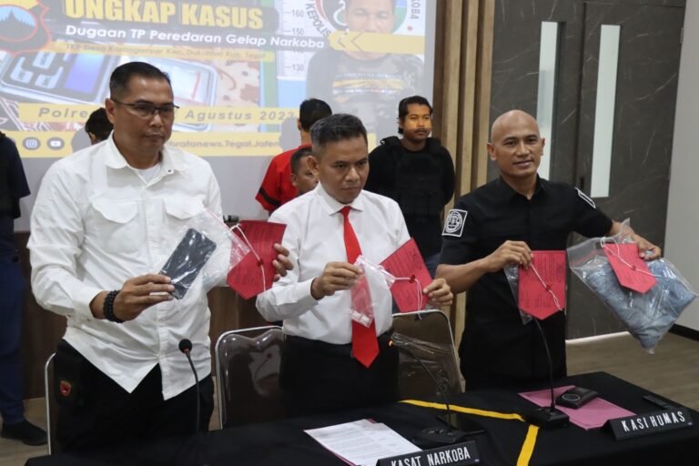 Polres Tegal Ungkap Dua Kasus Peredaran Gelap Narkotika