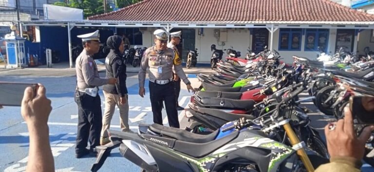 Satlantas Polres Semarang Tindak Ribuan Tilang ETLE, 87 Motor Diamankan