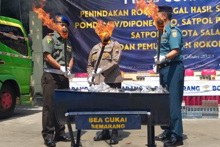 Bea Cukai Semarang Musnahkan Jutaan Batang Rokok Ilegal Senilai Rp 2,6 Miliar 