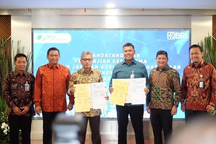 Debitur KUR BRI Dapat Perlindungan BPJS Ketenagakerjaan