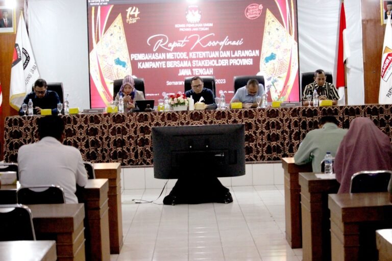 KPU Jateng Selenggarakan Rakor Persiapan Kampanye Pemilu 2024 bersama Stakeholder Provinsi Jawa Tengah