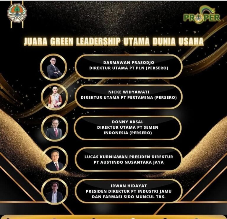 Sido Muncul Raih Proper Emas ke-4 dan Green Leadership Utama ke-2