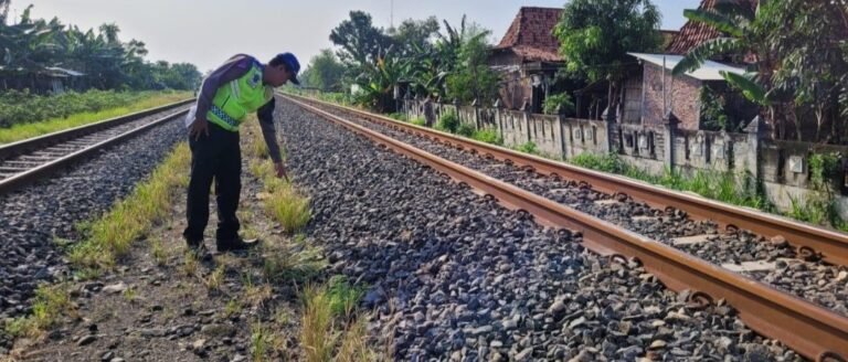 Perlintasan KA Karangawen Makan Korban Pemotor Digilas Kereta 